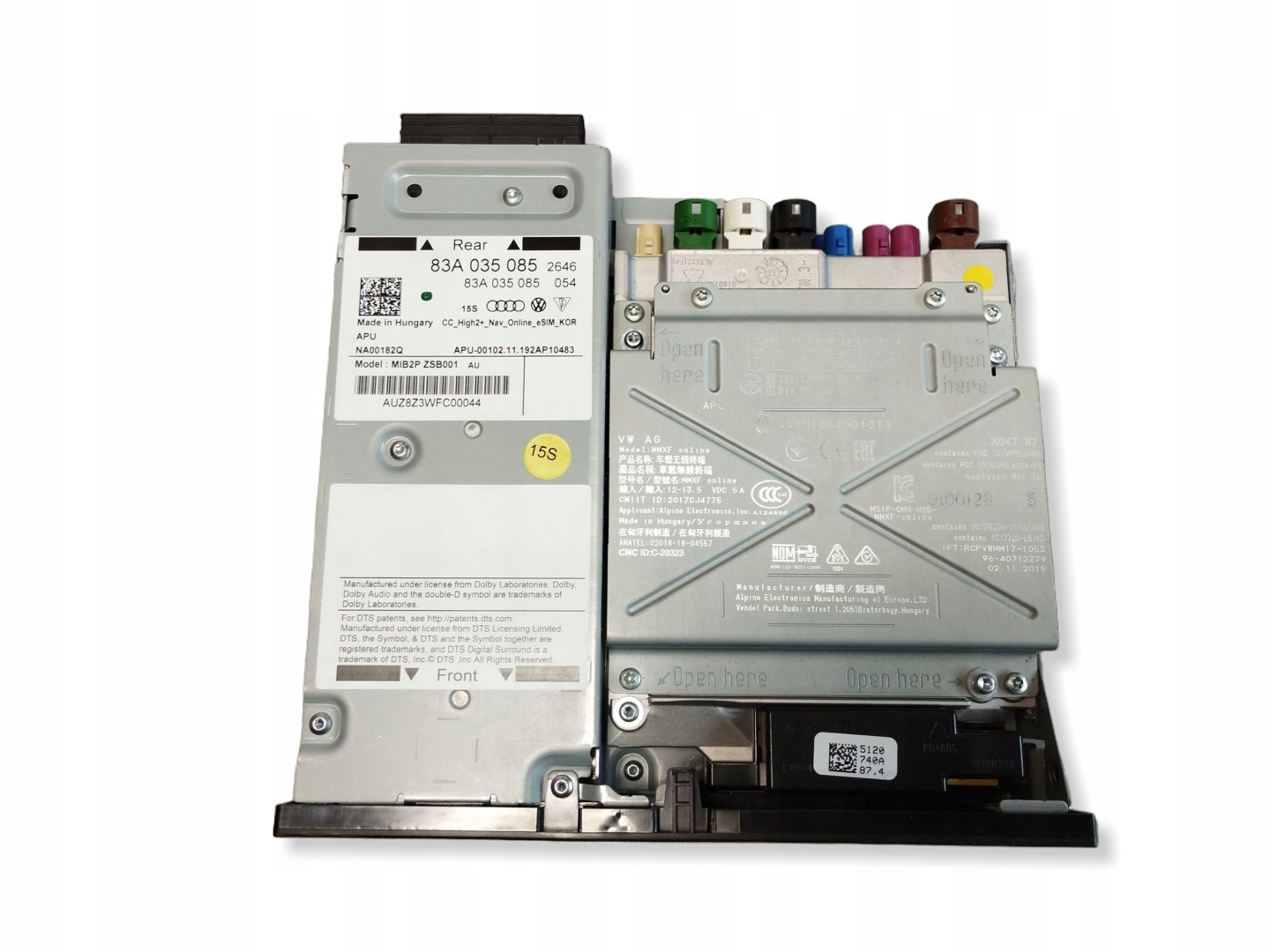 Audi Q3 F3 83A Jednostka MIB2 navigation module MMI player SD SIM 83A035085