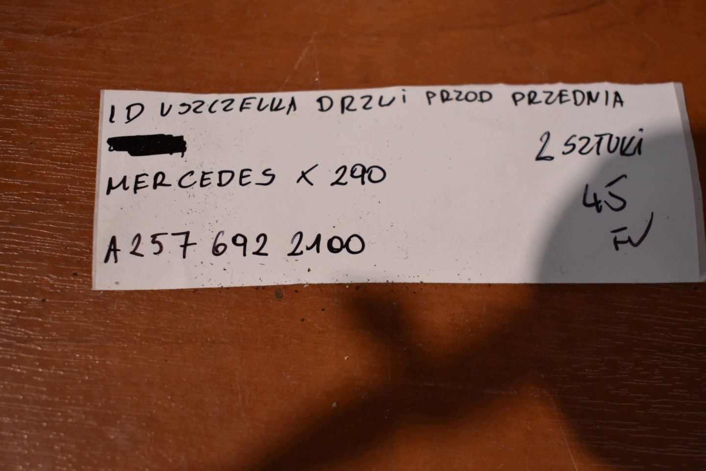 IDEALNA gasket door front front MERCEDES X290 1