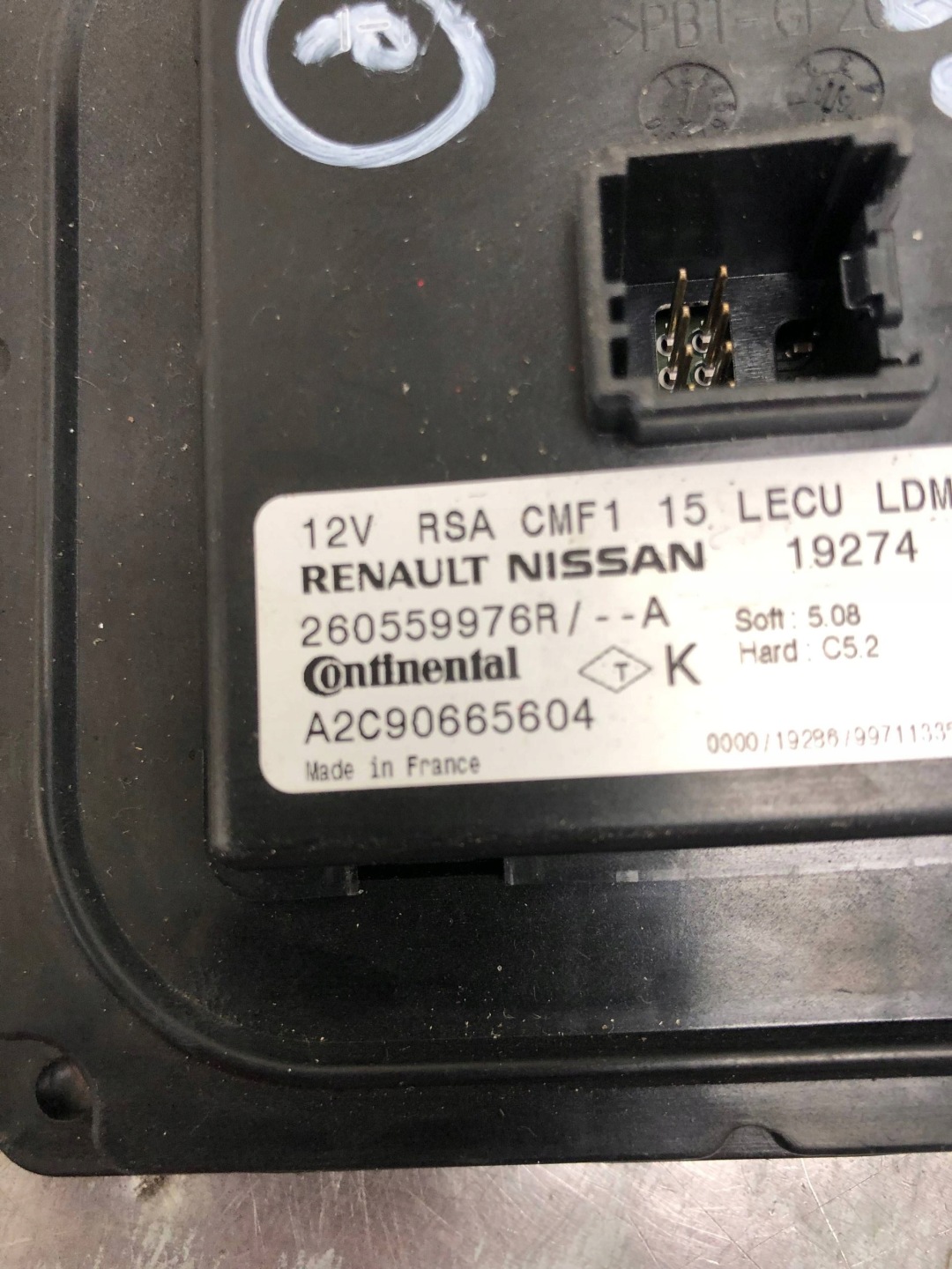 module control unit LED REANULT 260559976R