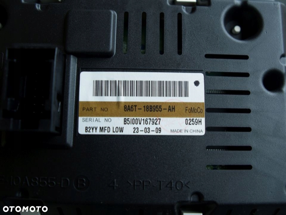 Ford Fiesta Schermo Mk7 07r 2007