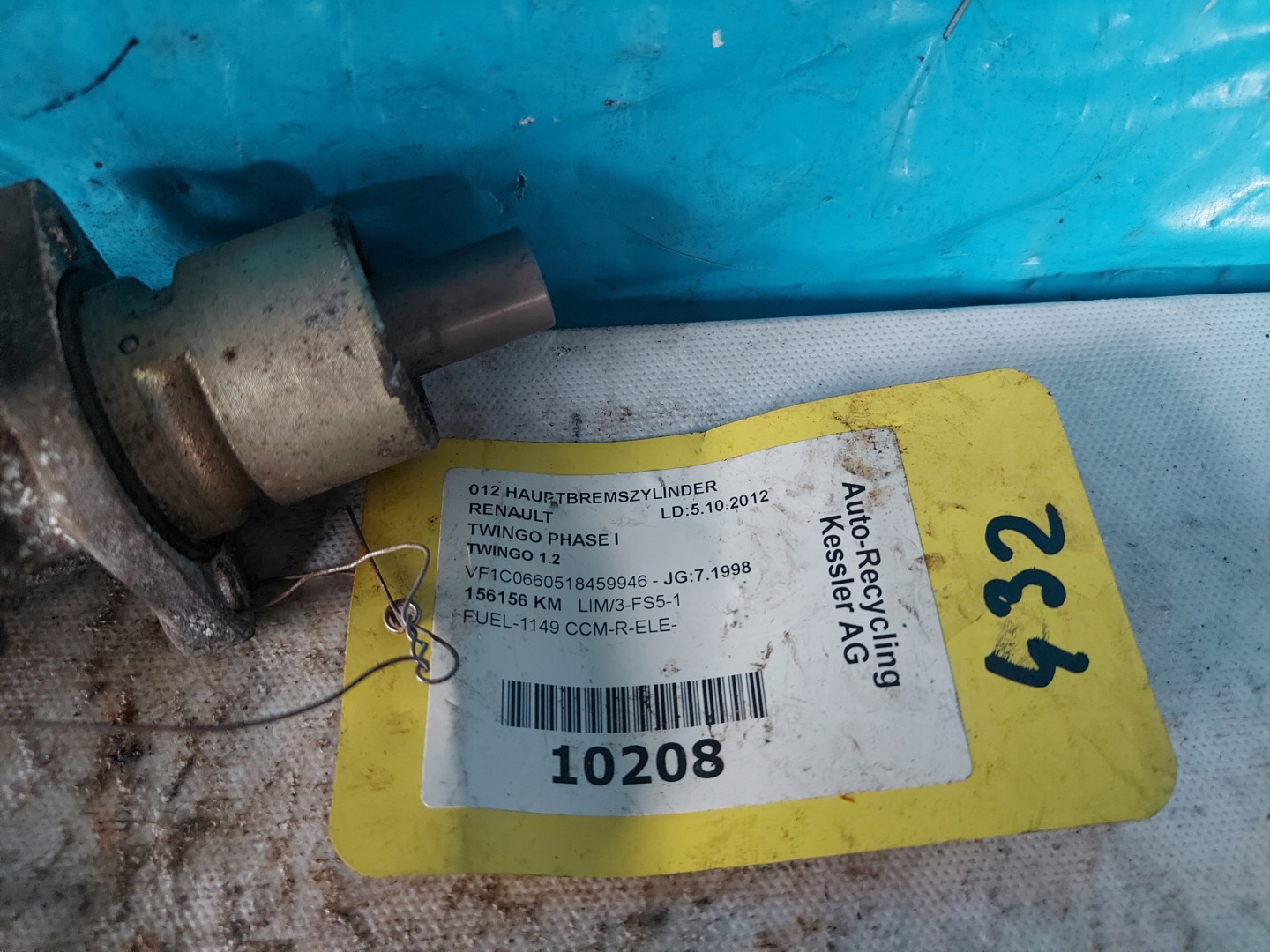 Servo frein TWINGO et 1.2 B BOSCH 20