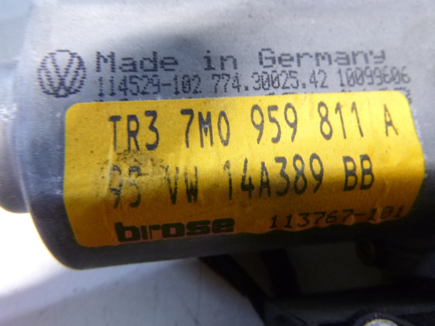 mécanisme vitre avant Ford Galaxy 1999 95VW14A389BB