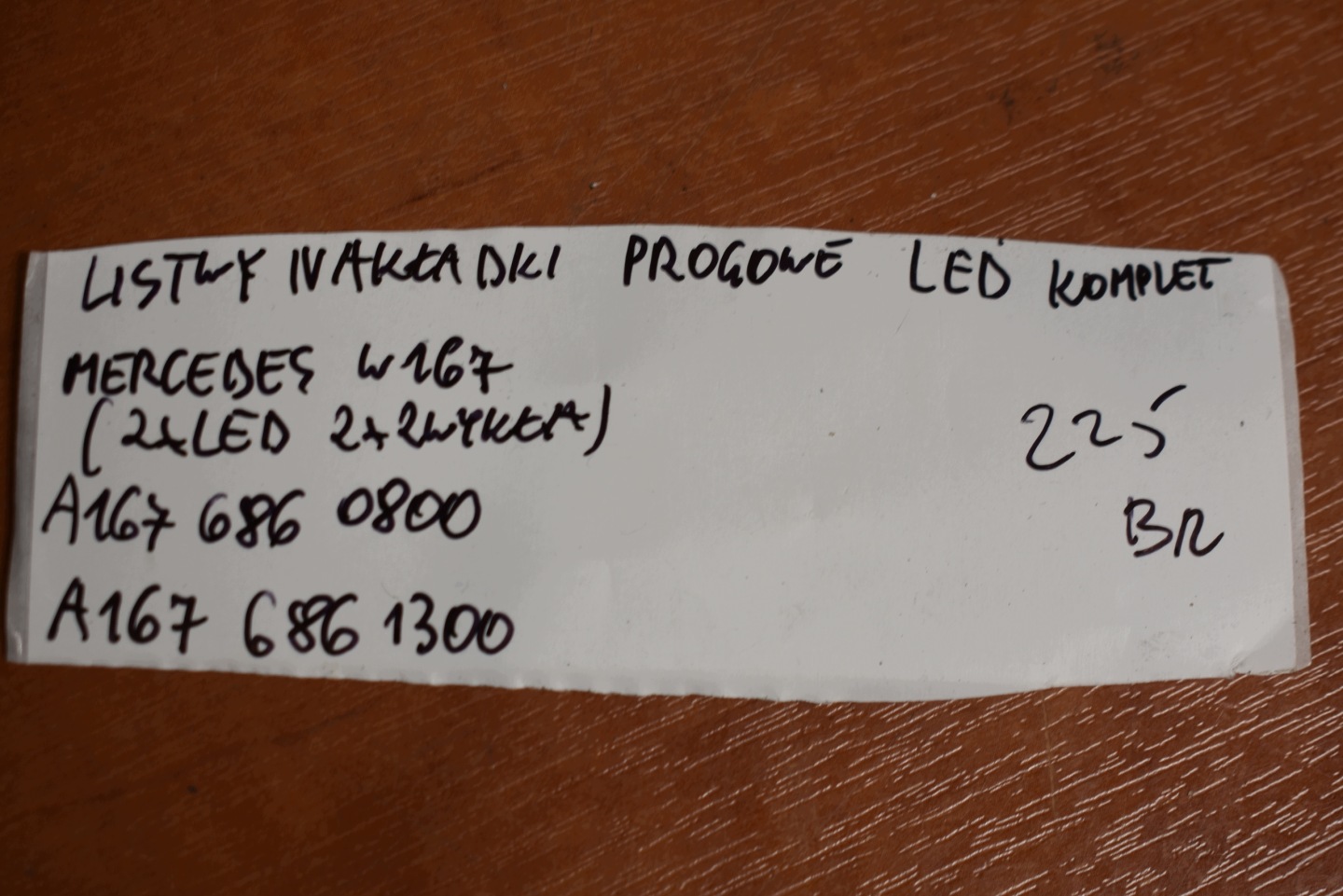 mouldings caps threshold LED KOMPLET MERCEDES W167 1