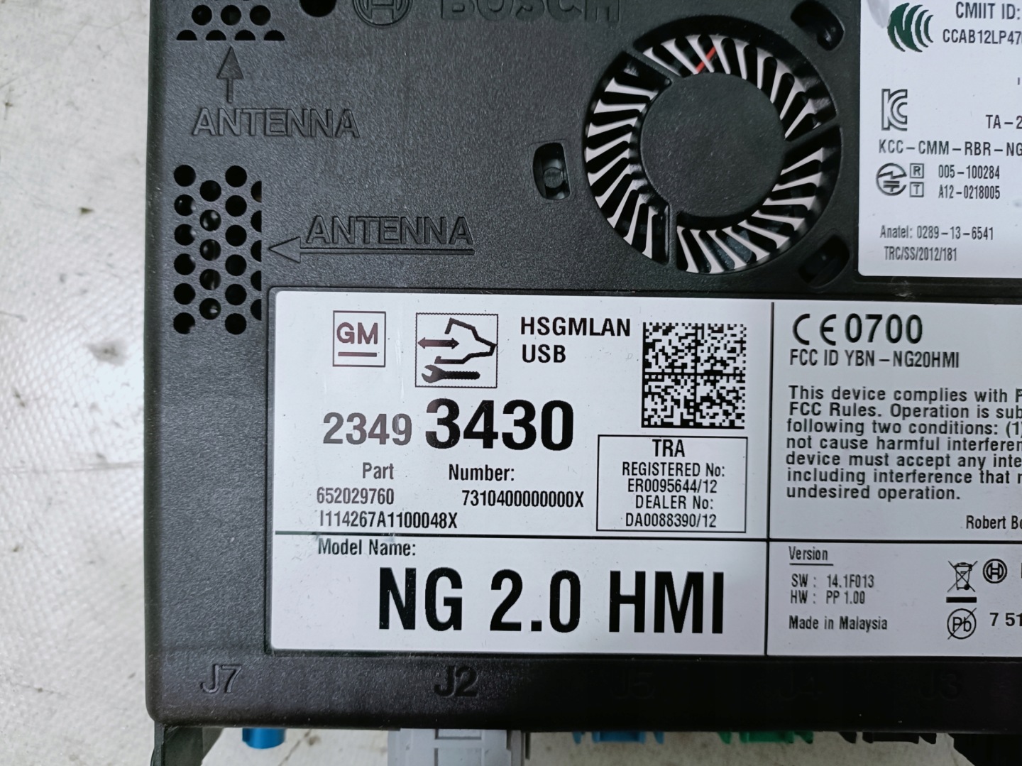 CADILLAC ESCALADE IV 15- module HMI 23493430