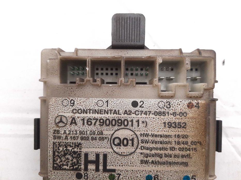 control unit door left rear part Mercedes W205 C-klasa