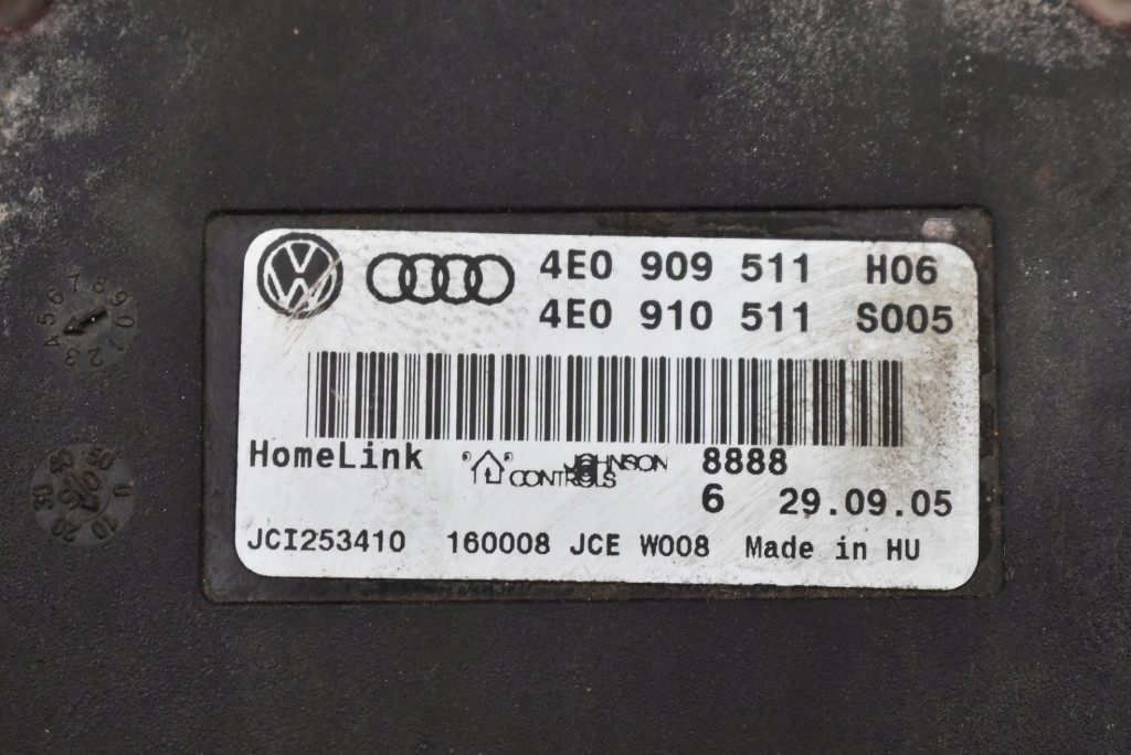 control unit module HOMELINK 4E0909511 AUDI A8 D3 LIFT 05-07