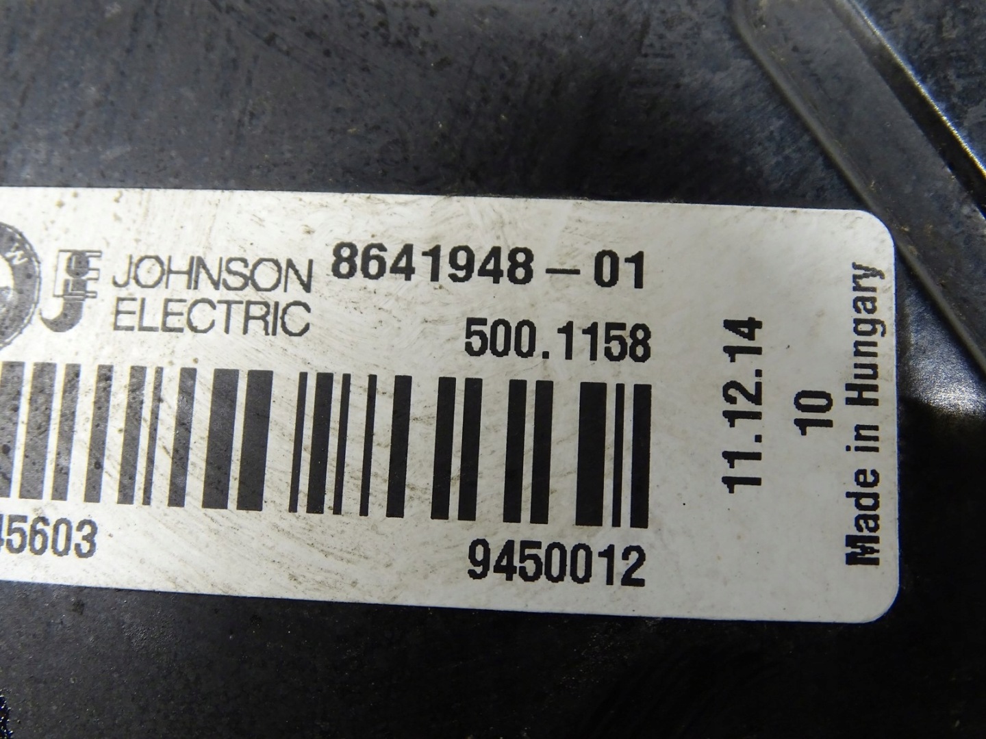 engine WNETYLATOR control unit of a fan 8641948 BMW I3