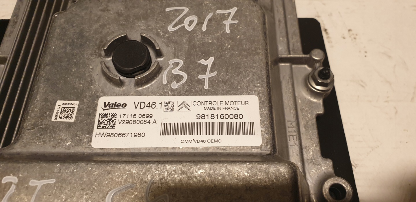 computer 1.2 THP CITROEN C4 B7 II 2015- Montaggio 9818160080 9812334380