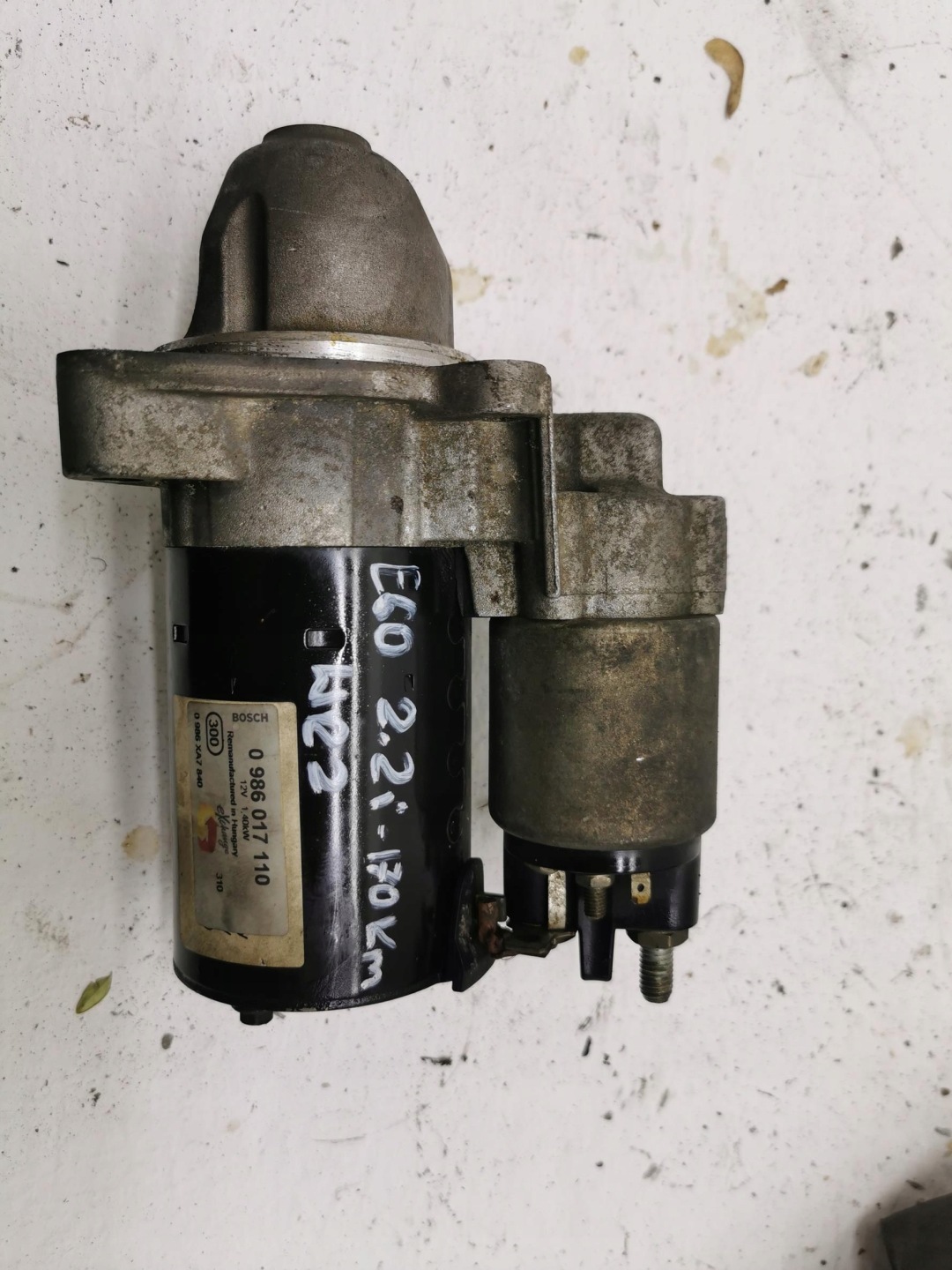 startér MOTORU BMW SERIA 5 E60 E61 0986017110