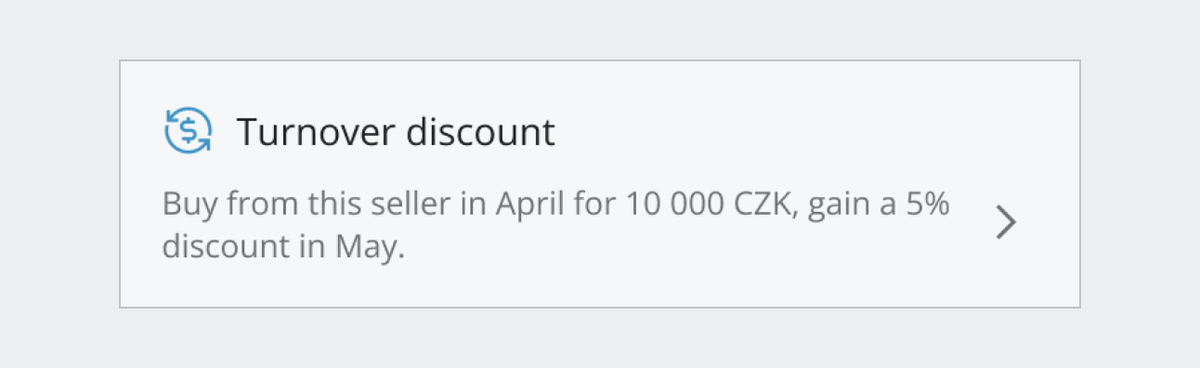 turnover discount