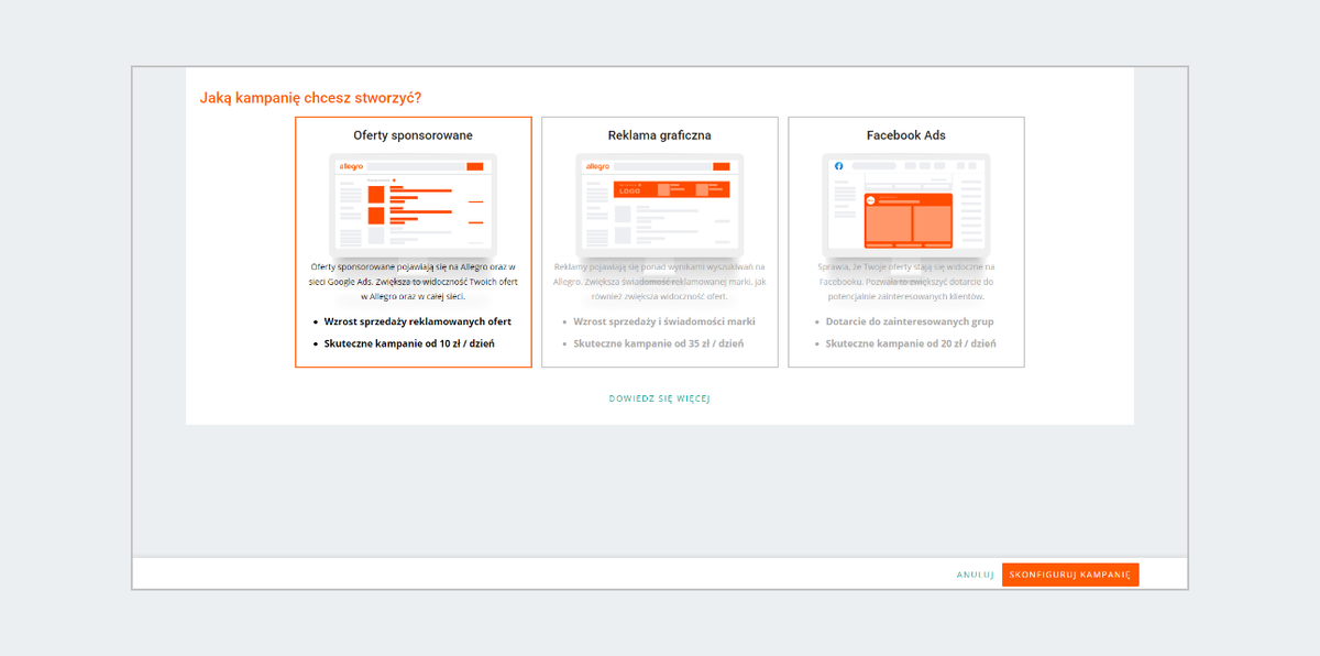 Oferty Sponsorowane Jak Utworzyc Kampanie Pomoc Allegro