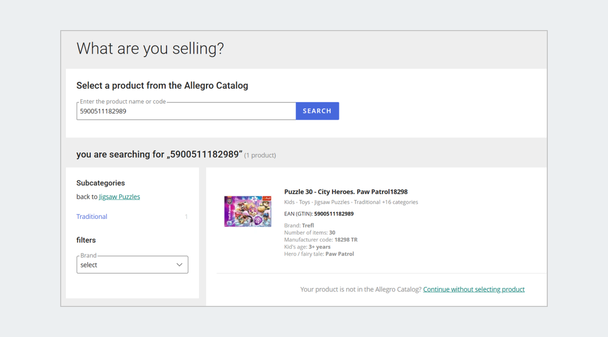 1f offer select product