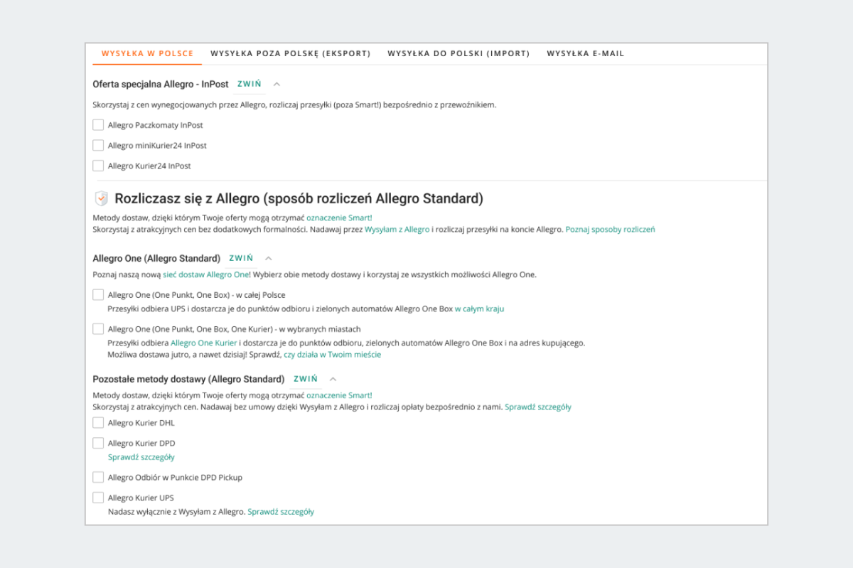 wysylka w polsce