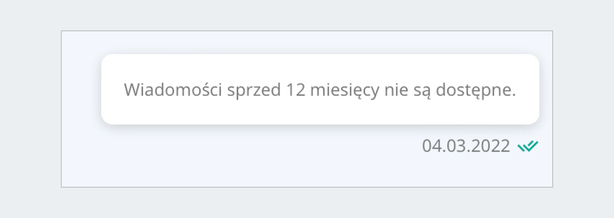 Komunikat o usuniętych wiadomościach czatu Allegro Lokalnie