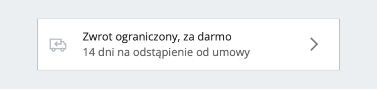 Zwrot ograniczony