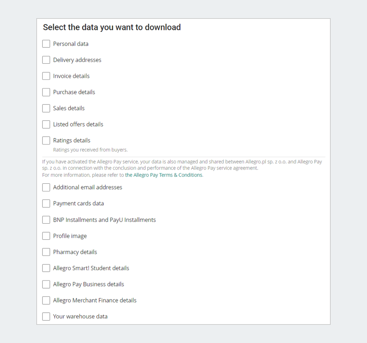 datasets