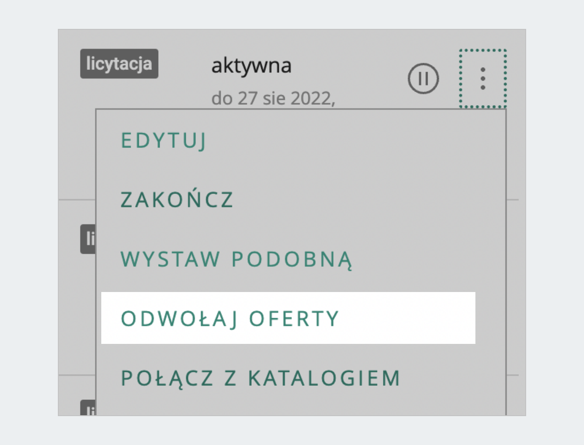 licytacja-odwołanie ofert kupna