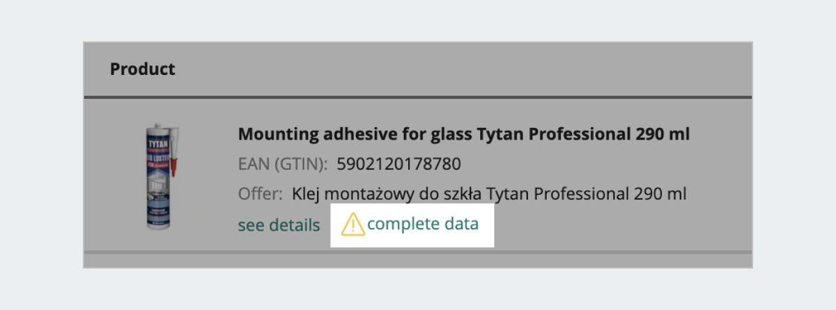 default incomplete data