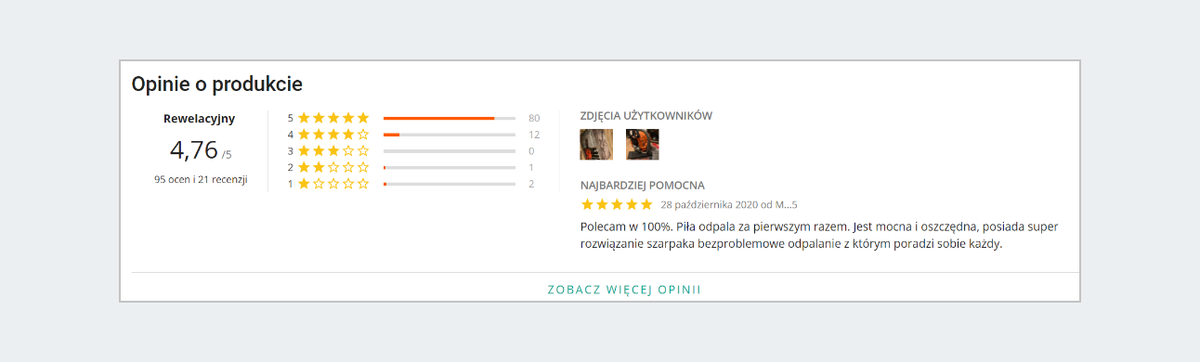 Czym Sa Opinie Produktowe Widoczne W Moich Ofertach Pomoc Allegro