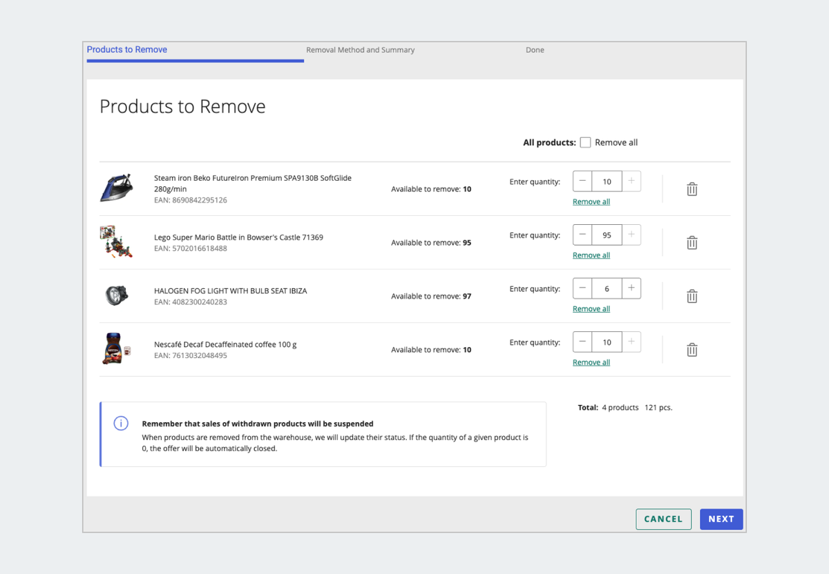 list of products to remove in Withdraw products option in 1F.png