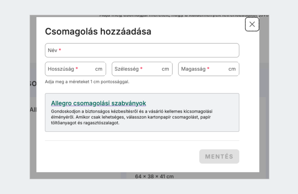 Dekoratív grafika – Csomagolás hozzáadása