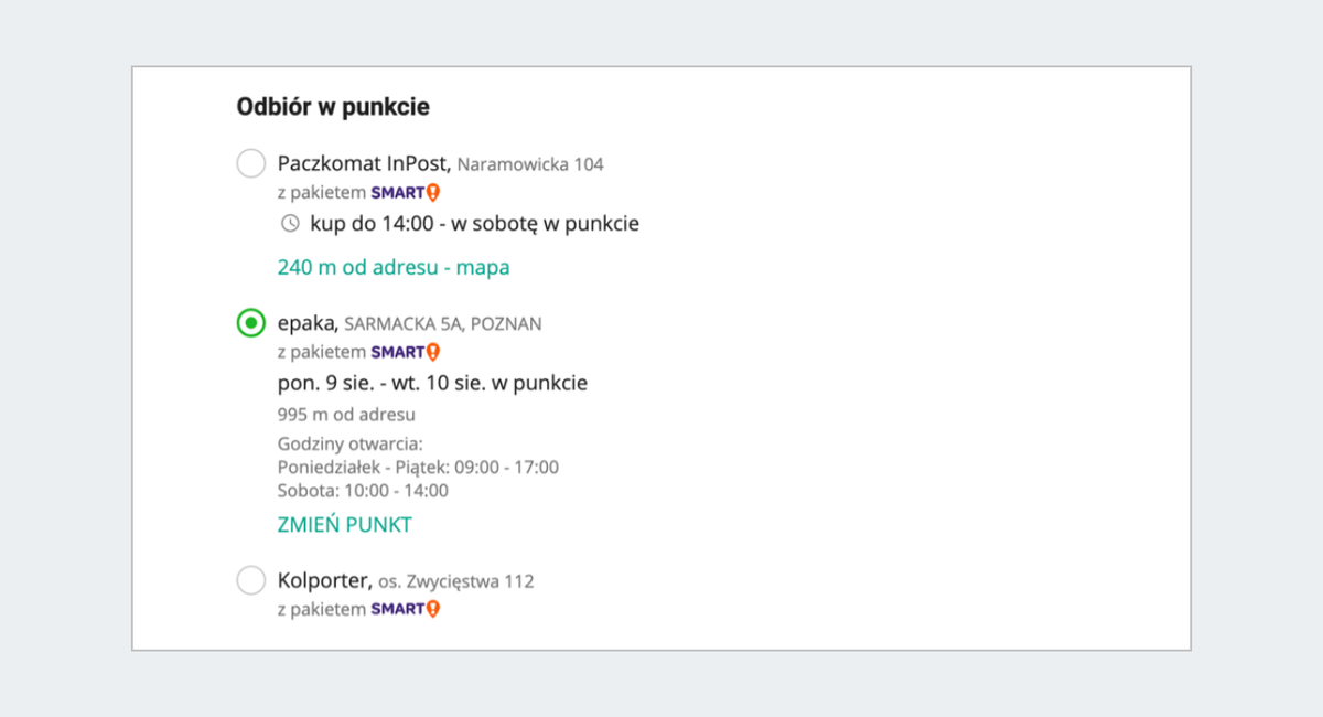 Odbiór w punkcie