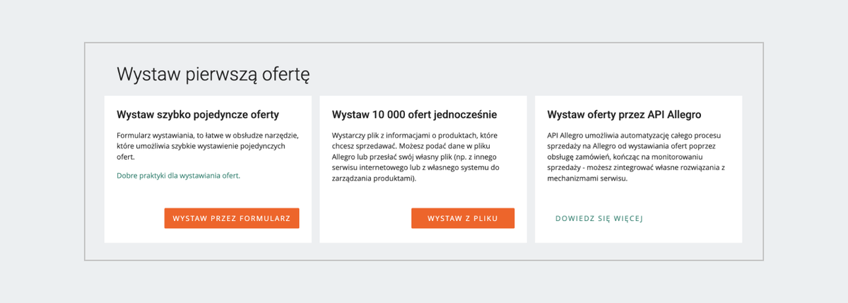 nonEOG wystaw pierwszą ofertę