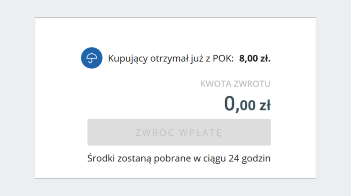 Zwróć wpłatę