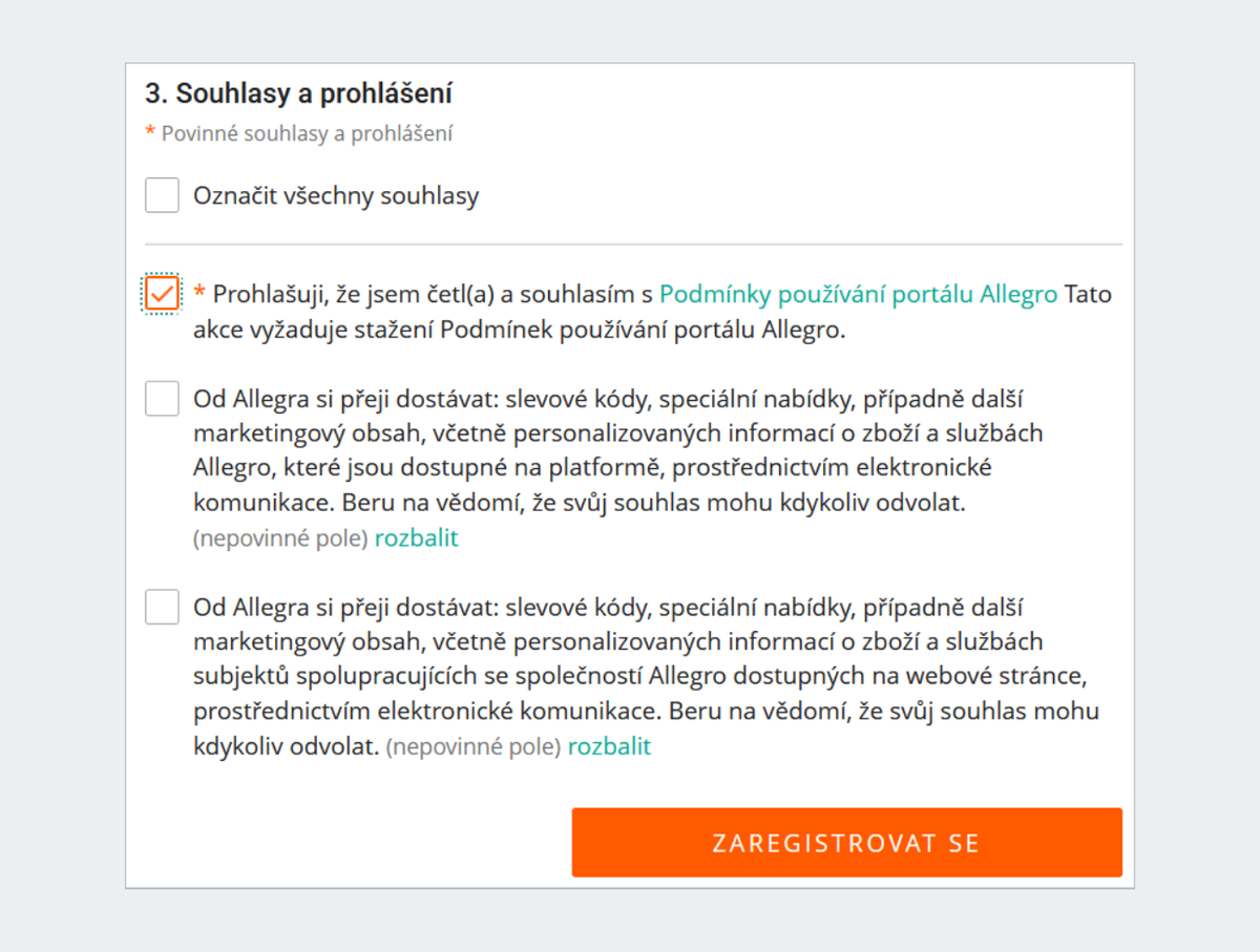 jak vytvořit účet a nakupovat