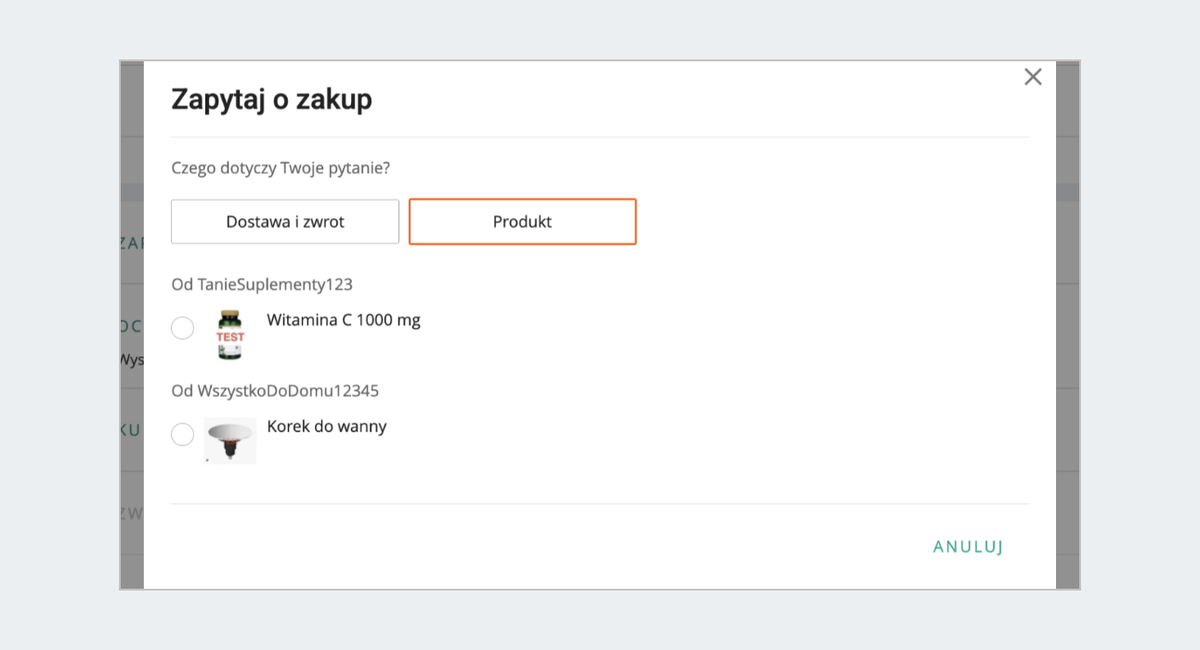 Zapytaj o zakup