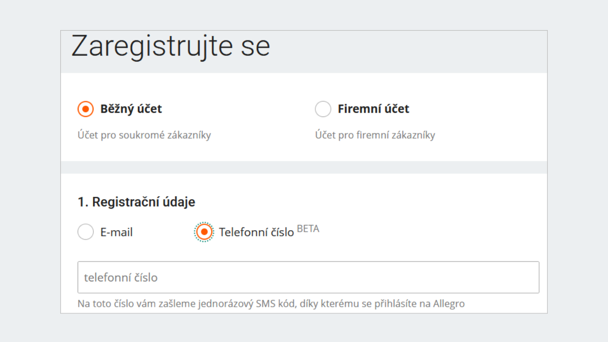 jak vytvořit účet a nakupovat