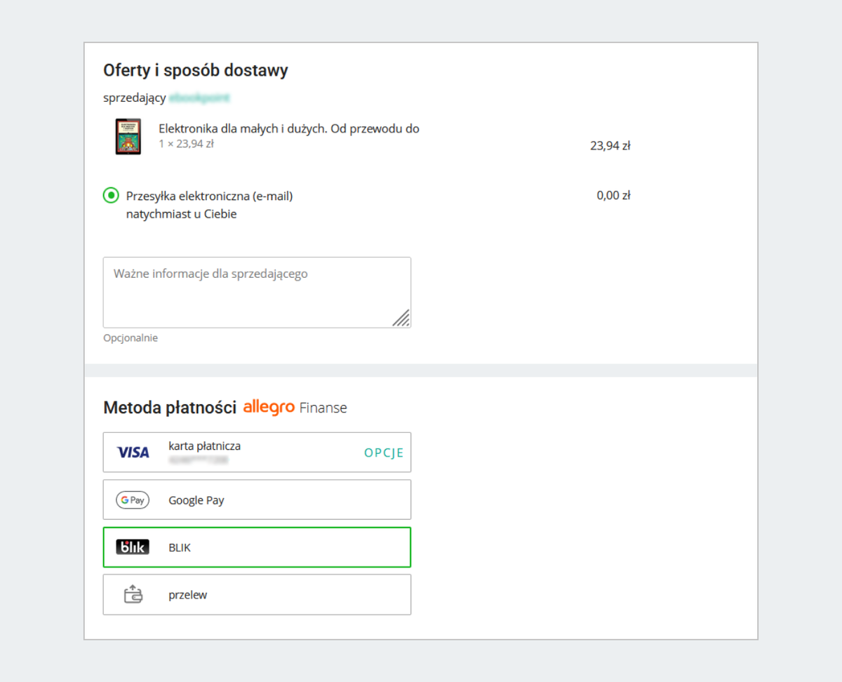 ebook-dostawa i płatność