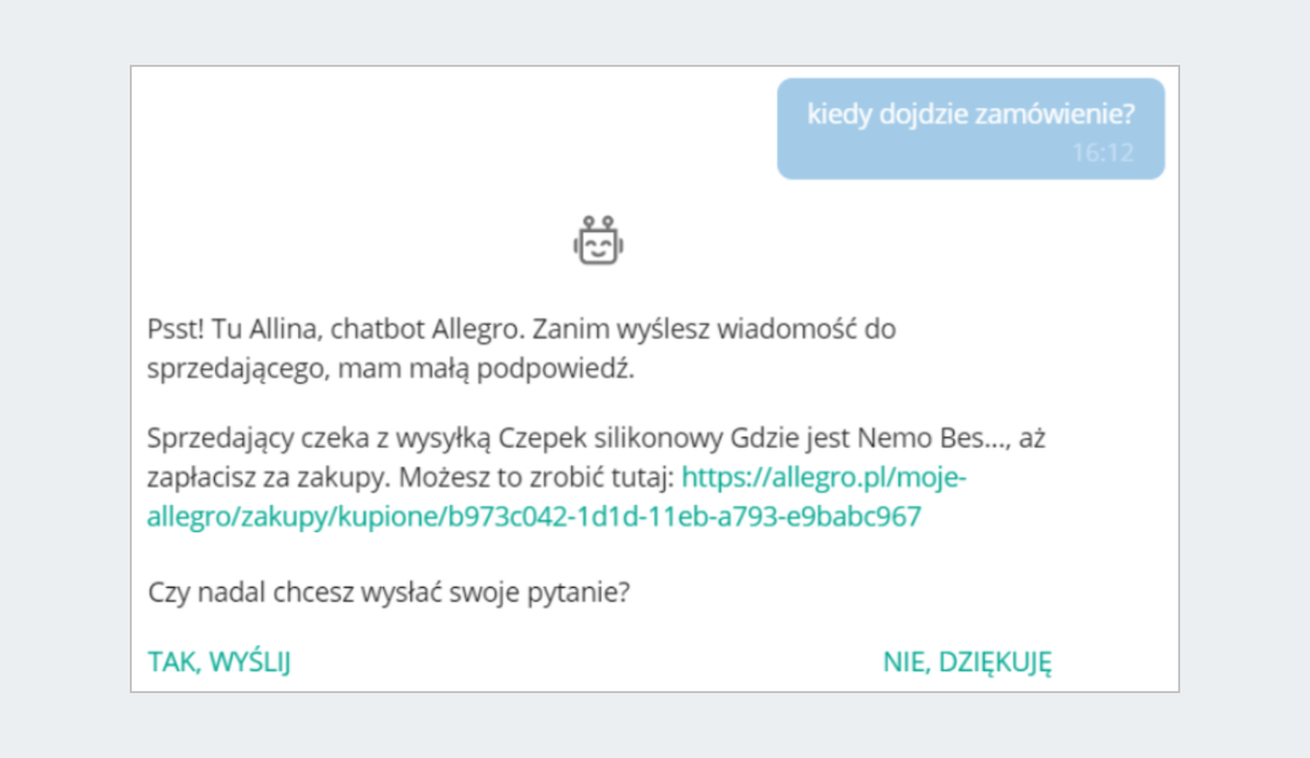 Jak Dzialaja Automatyczne Odpowiedzi Informacje Dla Kupujacych Pomoc Allegro