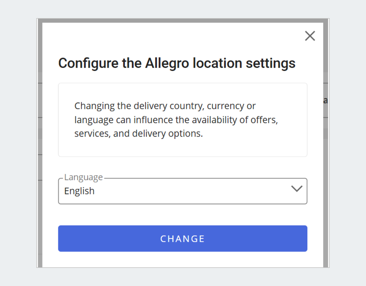 location settings