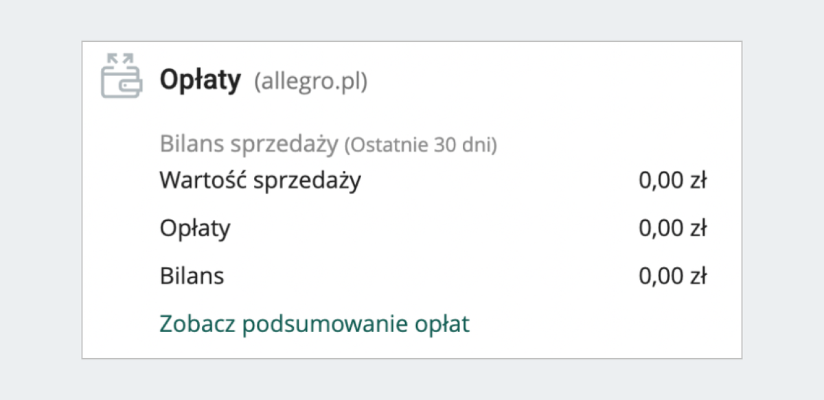 zobacz podsumowanie opłat