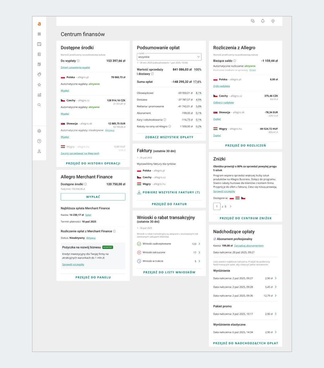 zrzut ekranu, na którym pokazujemy zakładkę centrum finansów.png