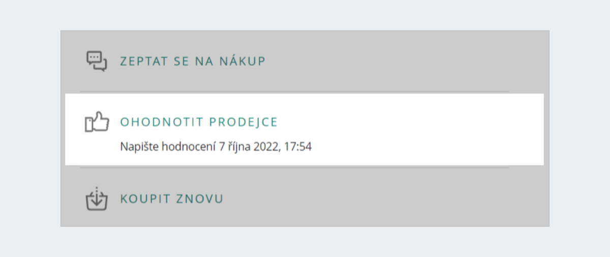 ohodnotit prodejce