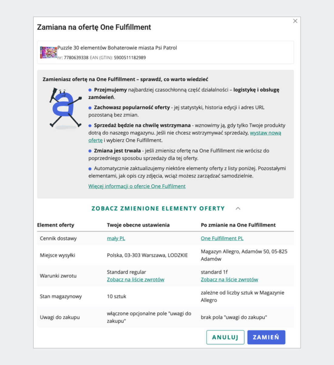 okono z podsumowaniem