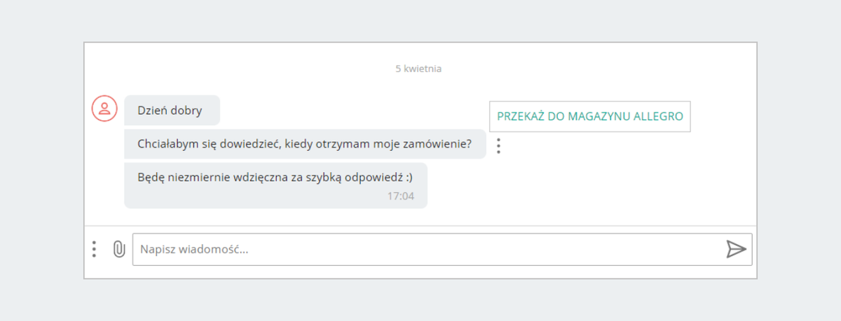 Przekaż do Magazynu Allegro