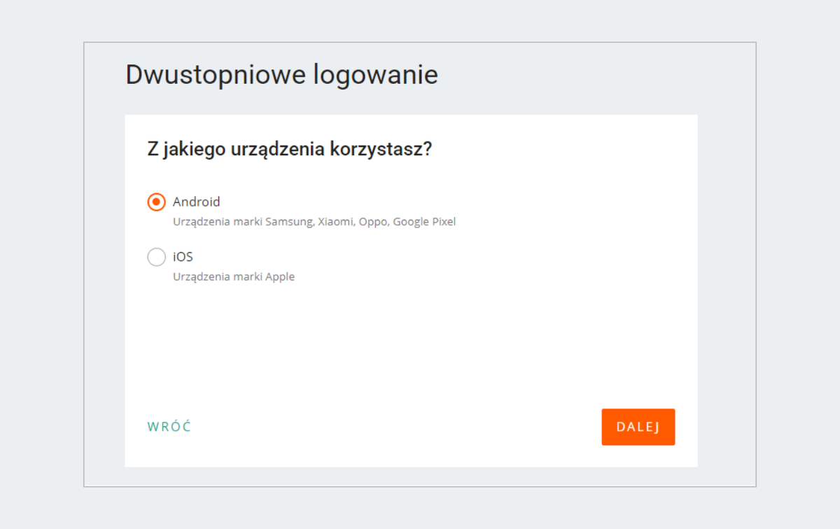 Z jakiego urządzenia korzystasz