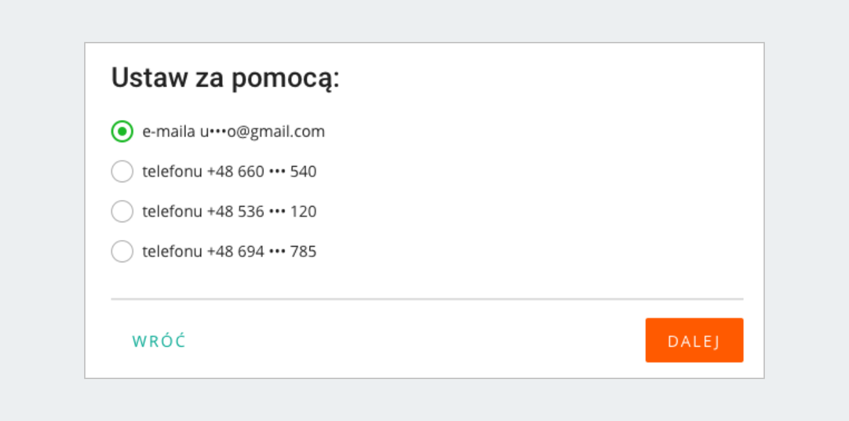 ustaw za pomoca