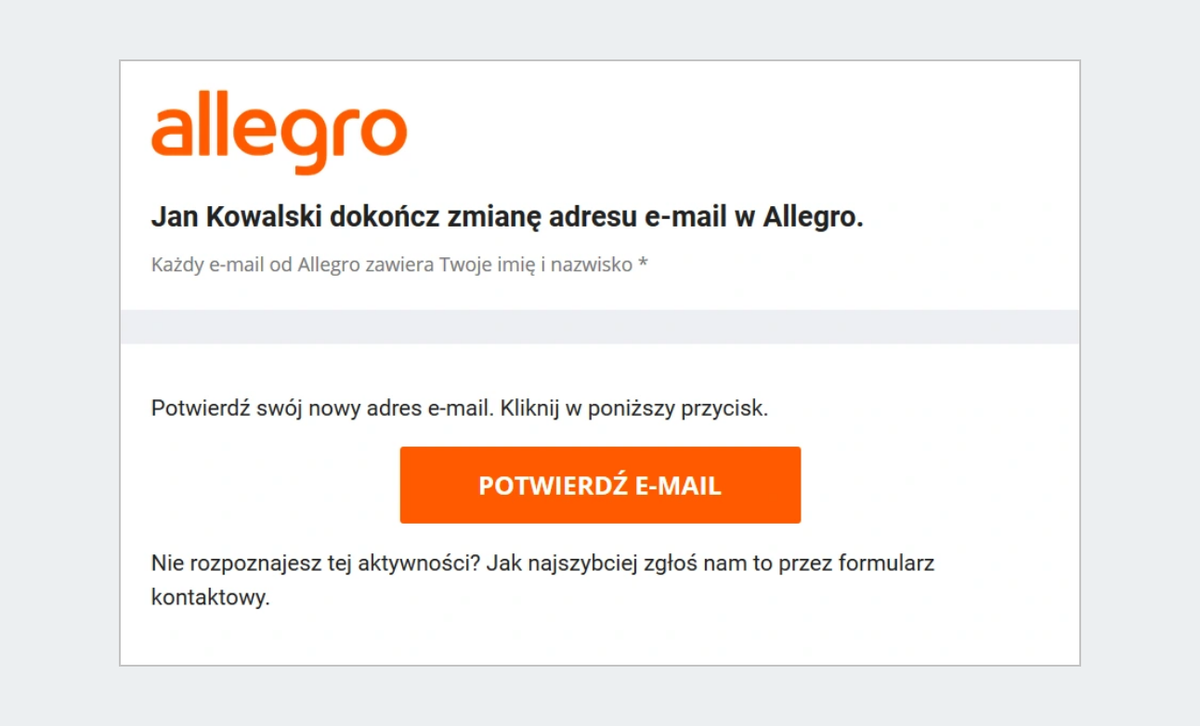 Jak Zmienic Adres E Mail W Ustawieniach Konta Pomoc Allegro