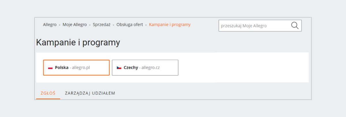 Kampanie i programy – rynki
