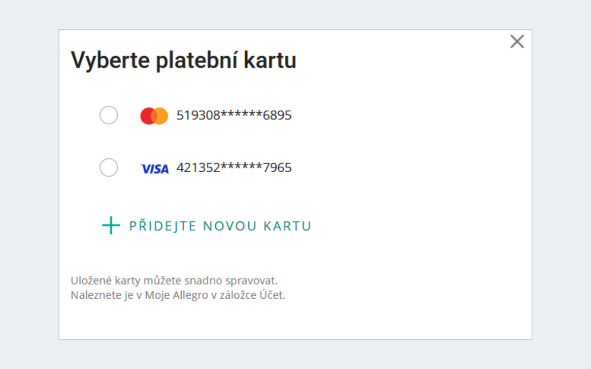 Jak zaplatit kartou 3