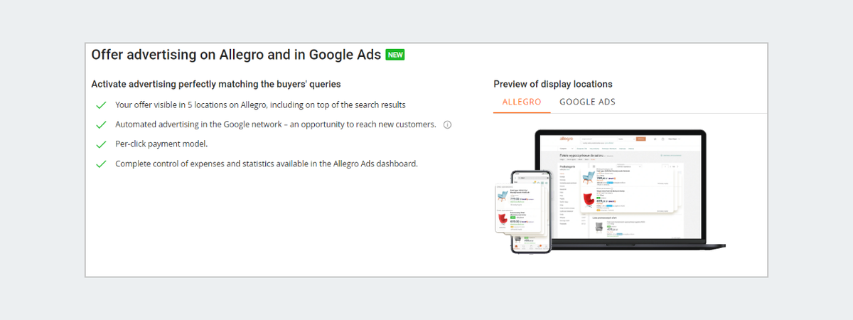 allegro ads google ads