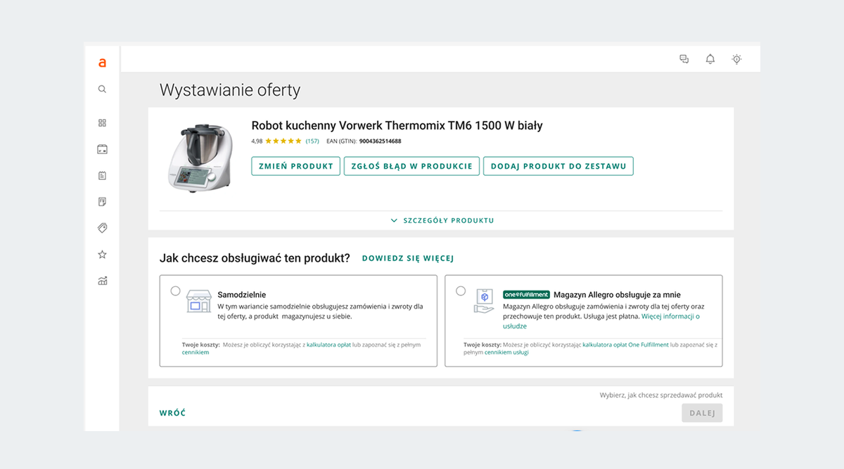 zdecyduj, jak chcesz obsługiwać produkt