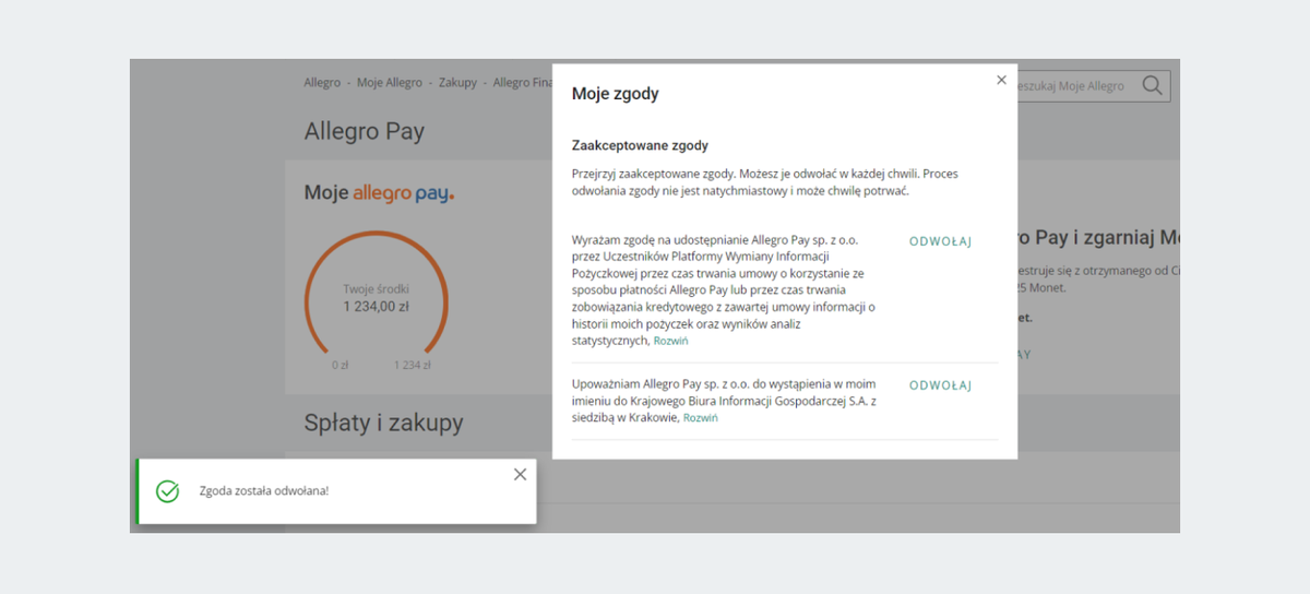 a p potwierdzenie odwolania