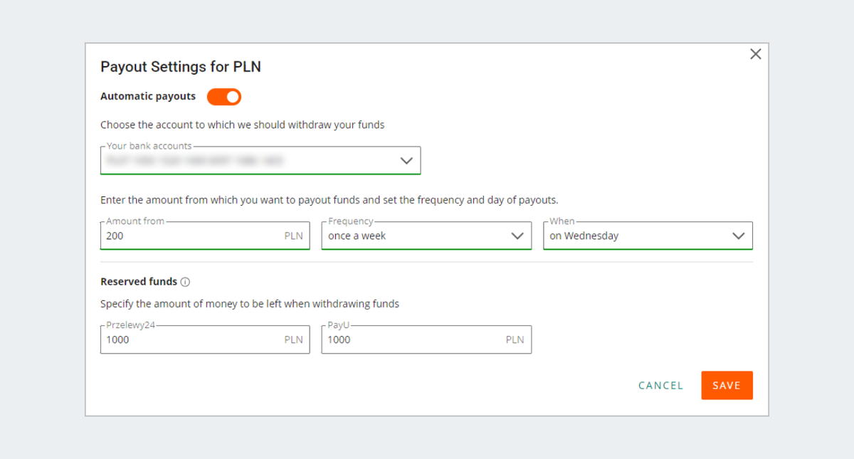 Reserved funds