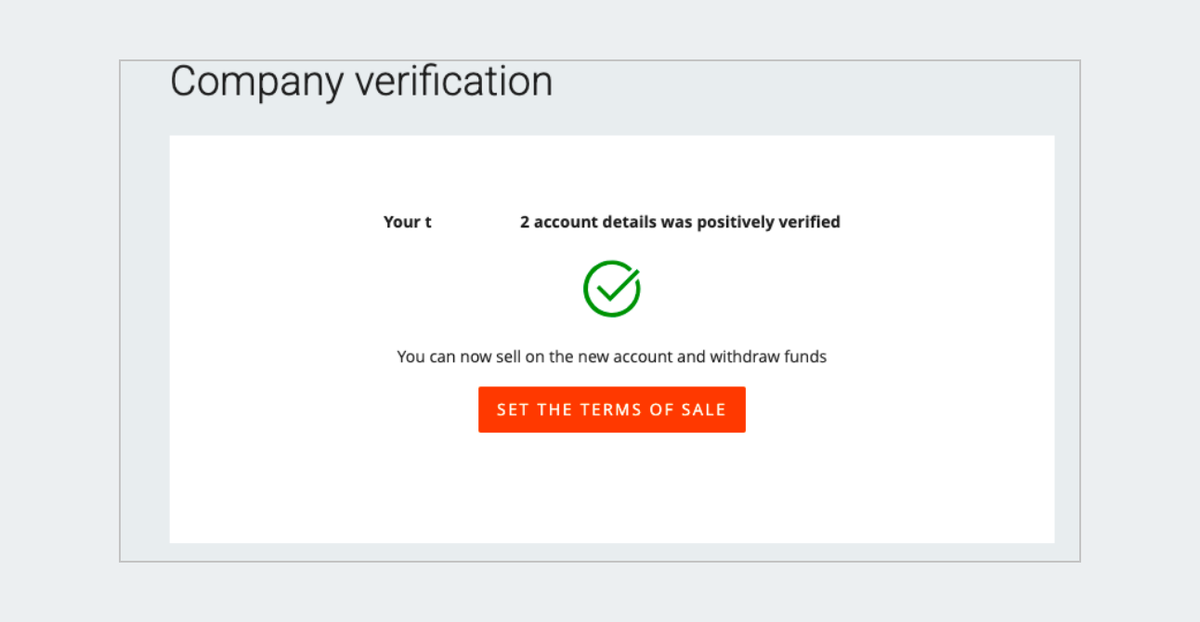 verification success