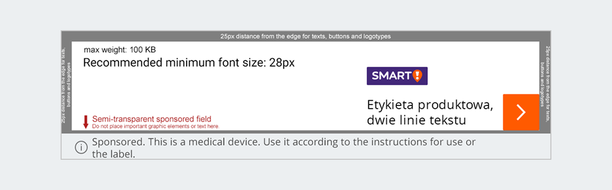 banner ad sample; mweb; smart; no price; sponsored; medical device